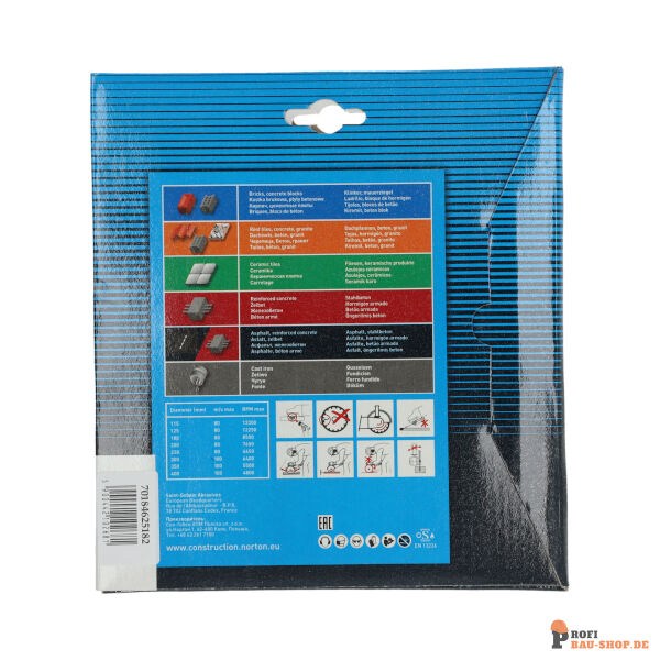 nortonschleifmittel/NORTON_schleifmittel_70184625182 Blades Norton Vulcan-VULCAN TILE-18x25.4-5x1.7_150598